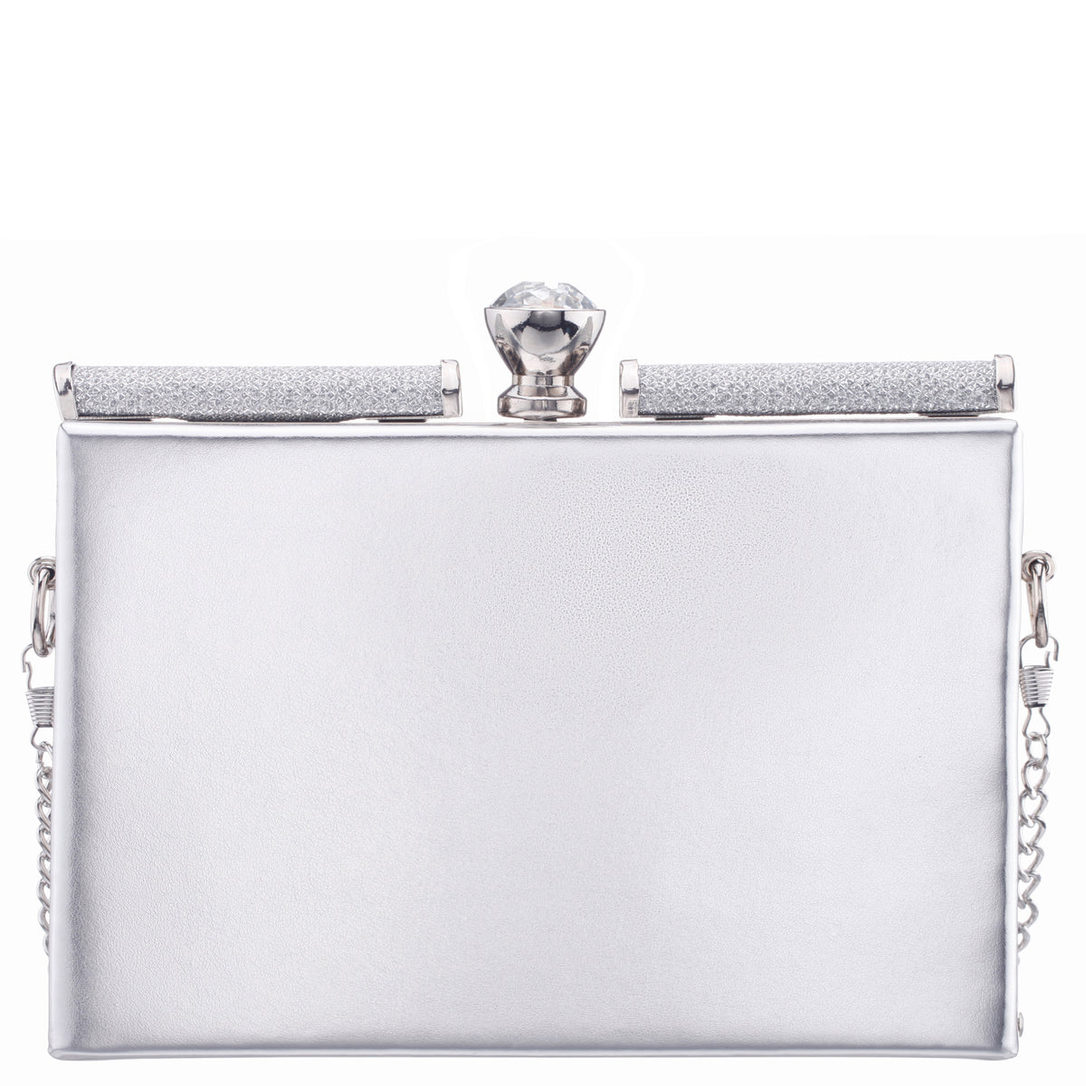 Silver Foil Clutch