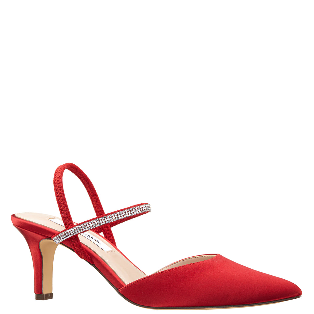 Red Patent Leather Pump - Comfortable Heels - Ally Shoes