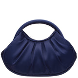 BREN-NEW NAVY 
MINI MOON SATCHEL WITH CUT-OUT HANDLE