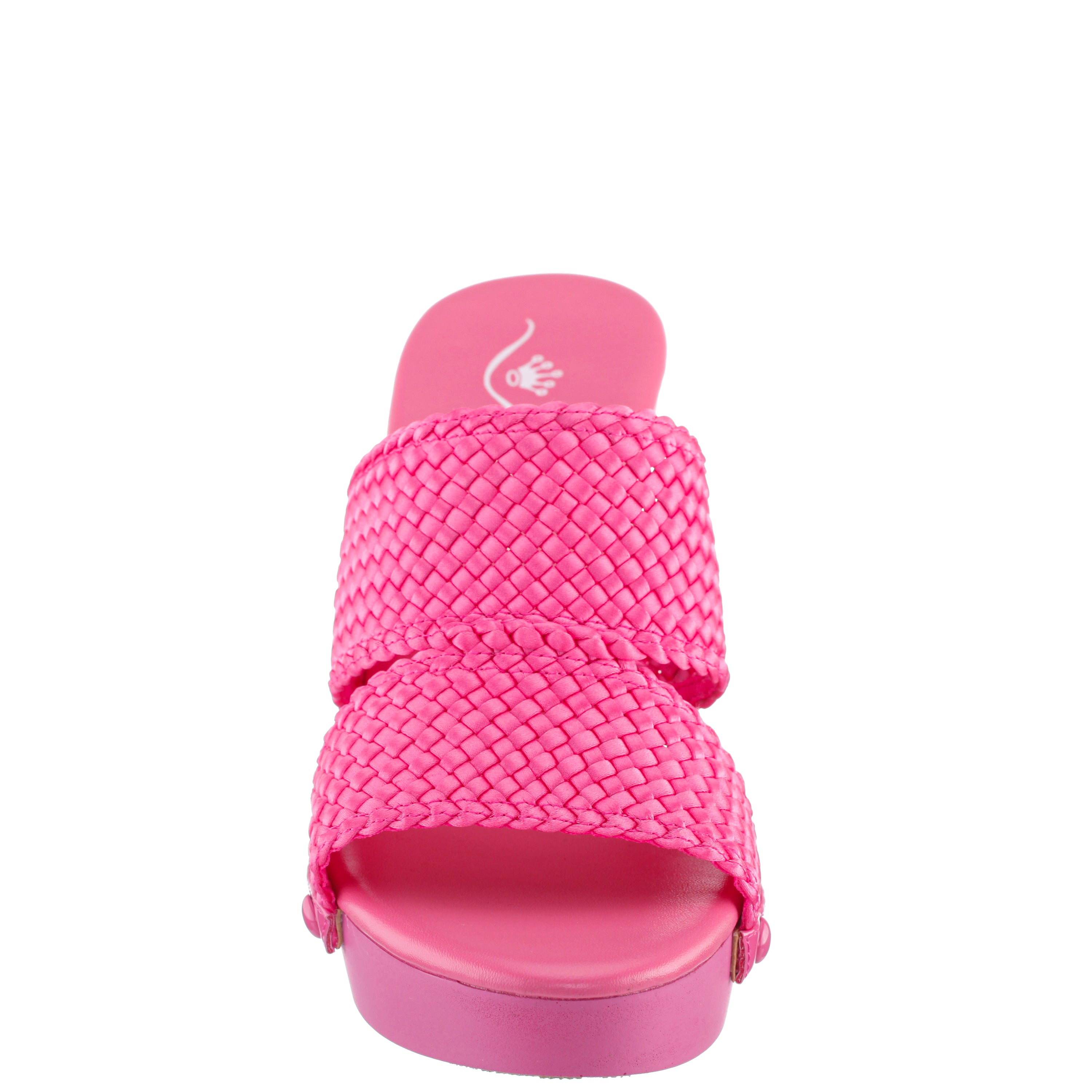 Womens Casino Pink Slip On High-Heel Platform Sandals | Nina Shoes
