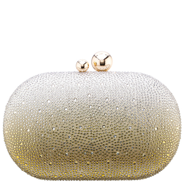 CRISS-GOLD CRYSTAL OMBRE MINAUDIERE