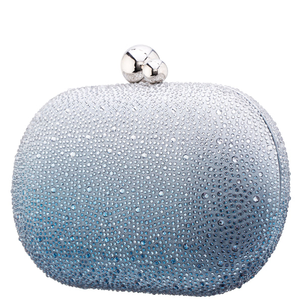 CRISS-NAVY CRYSTAL OMBRE MINAUDIERE