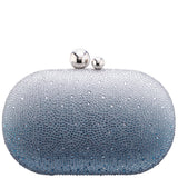 CRISS-NAVY CRYSTAL OMBRE MINAUDIERE