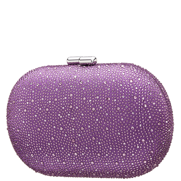 DALLY-VIOLET
ALLOVER CRYSTAL OVAL MINAUDIERE