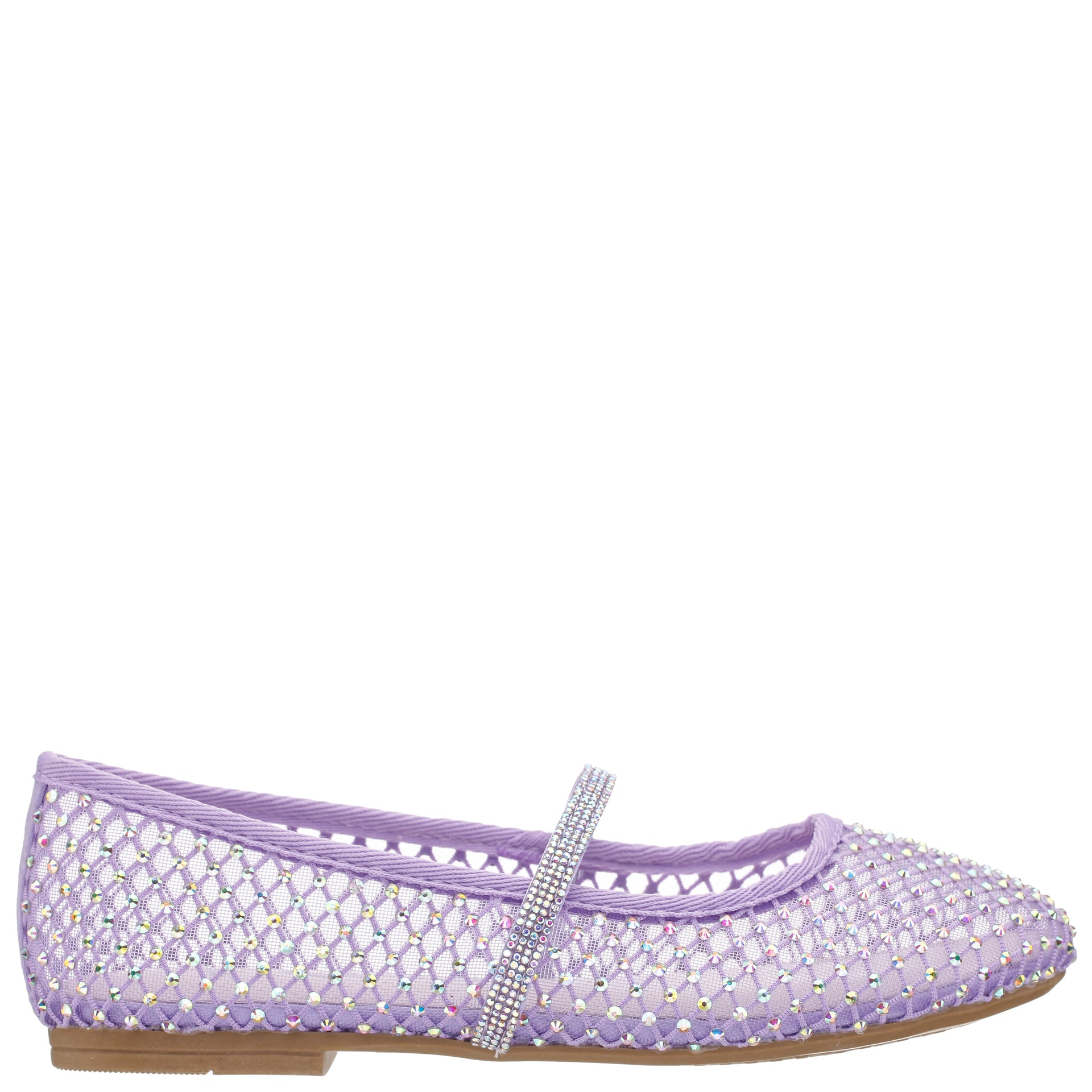 Size 35 Ballerina Sandals - Purple and Blue Pansies