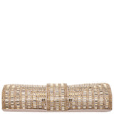 MADELINE-GOLD BEADED CRYSTAL FLAP CLUTCH