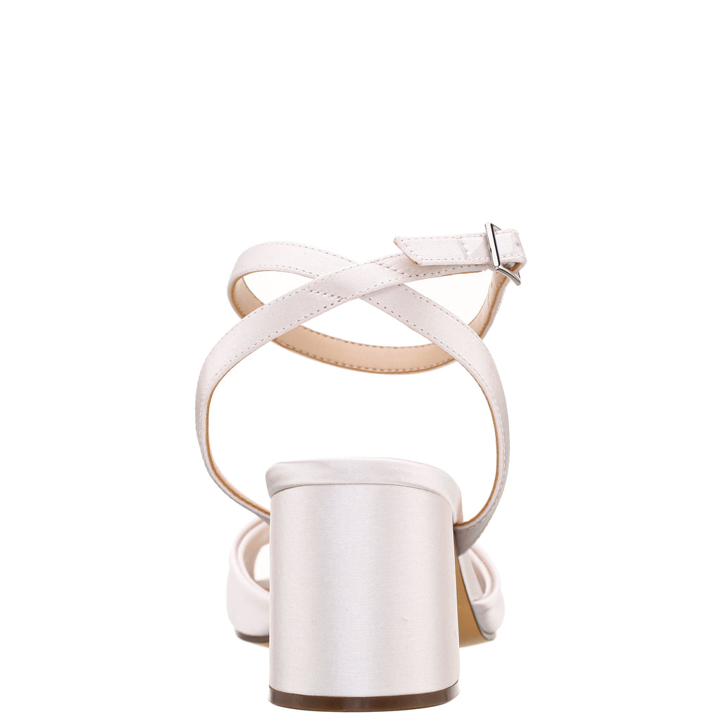 Nigella Sandal in Beige Linen