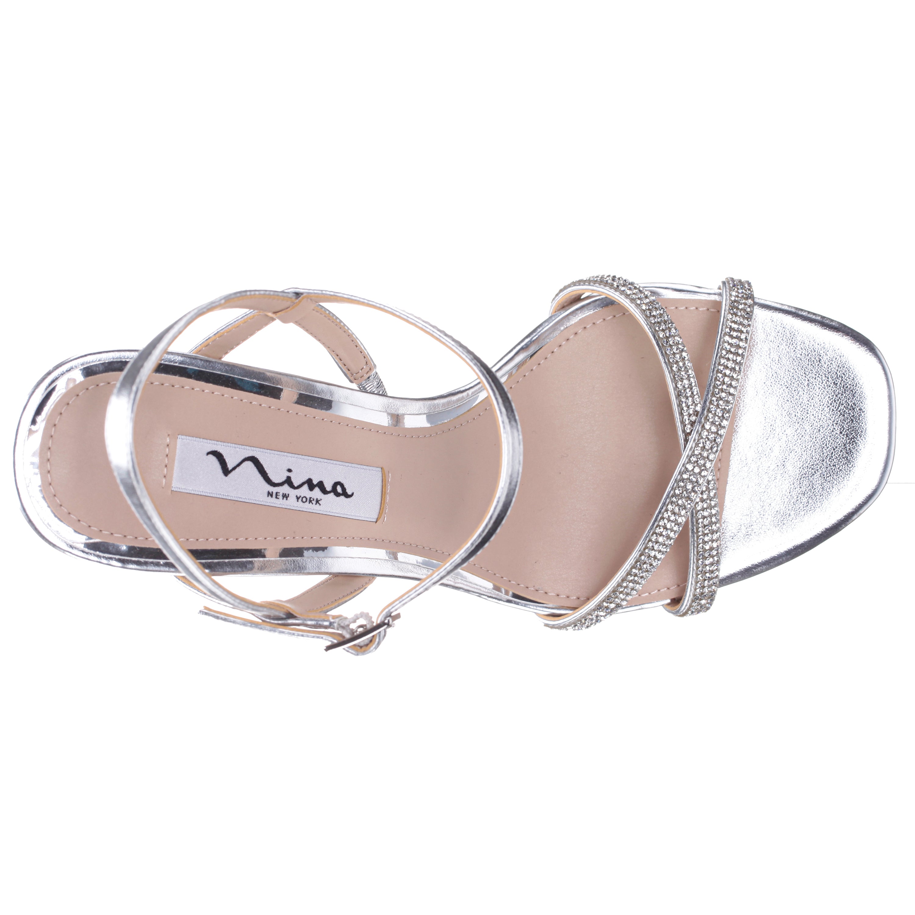 Womens Steven Grey Crystal High-Heel Platform Sandal On A Womens Steven Grey Crystal High-Heel Platform Sandal On A