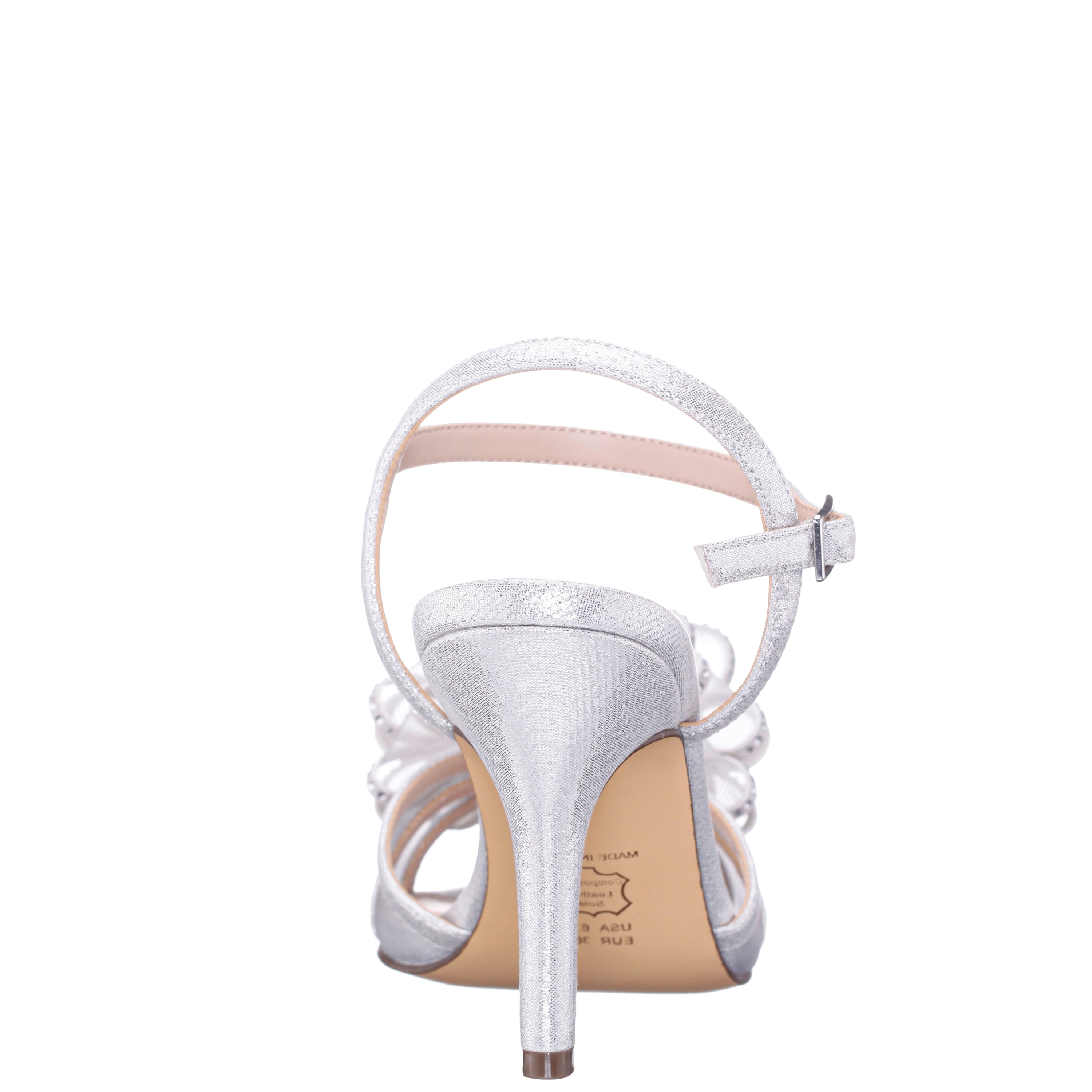 Womens Vayda Grey Ankle Strap High-Heel Sandals | Nina Shoes