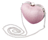 AMORIE-LIGHT PINK CRYSTAL HEART-SHAPED MINAUDIERE