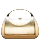 BRANDO-SILVER GOLD MINAUDIERE WITH METAL HANDLE