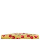 CHERRY-YELLOW CHERRY PRINT ALLOVER CRYSTAL CLUTCH