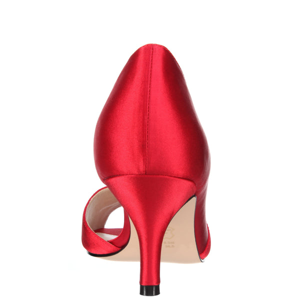 Bugatti Red Suede Mid Heel Pointed Court Shoe - Cassielle Shoe & Clothing  Boutique