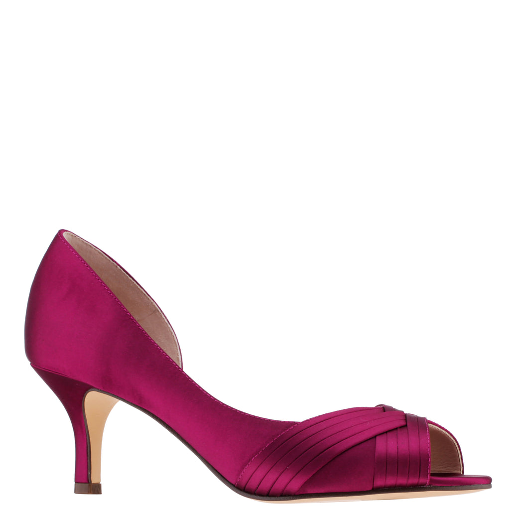 Suede Peep Toe Stiletto in 2024 | Shoes women heels, Hot pink heels, Pink  heels