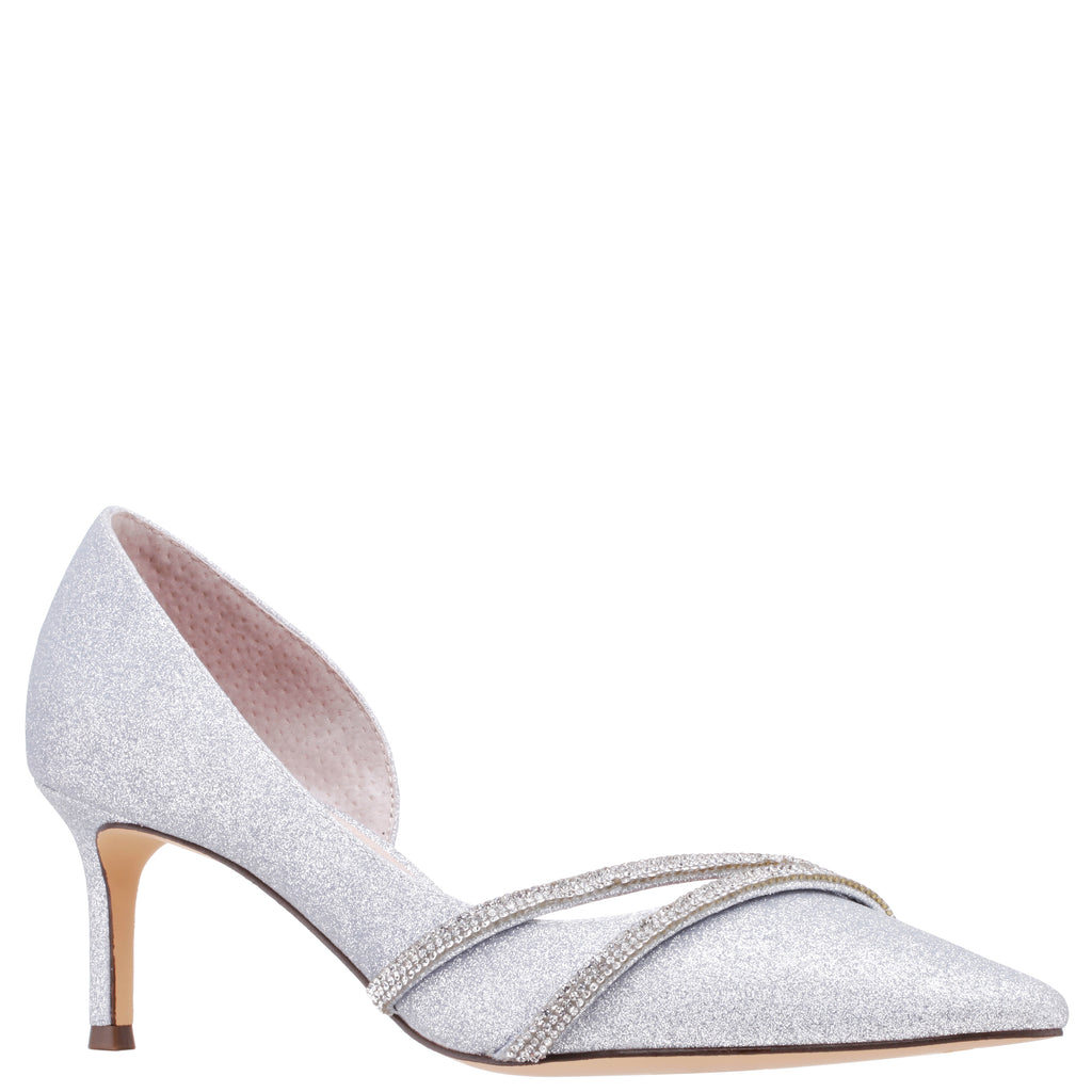 NEVIN-NEW SILVER FINE GLITTER MATERIAL – Nina Shoes