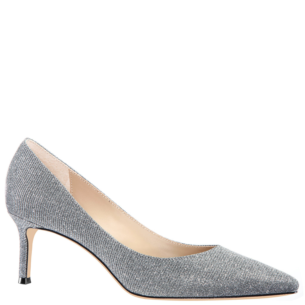 Womens Nina60 Charcoal Metallic Textured Mid-heel Classic Pump | Nina Shoes