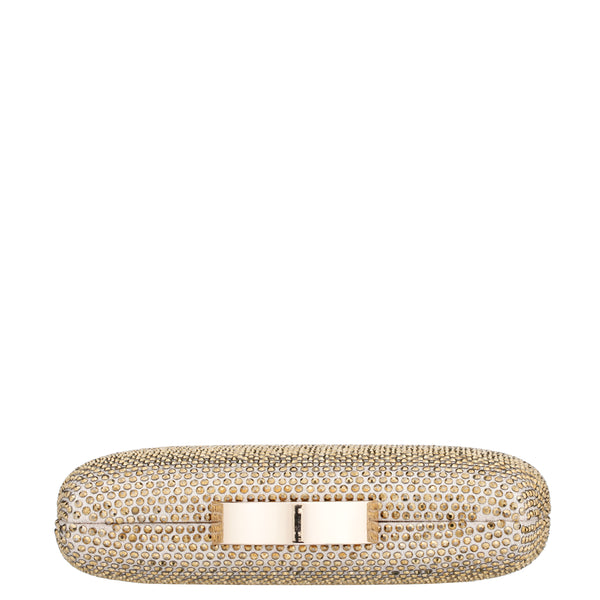 PACEY-GOLD ALLOVER CRYSTAL MINAUDIERE