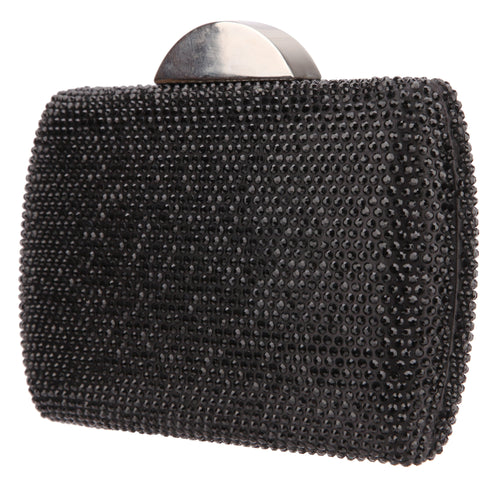 PACEY-BLACK ALLOVER CRYSTAL MINAUDIERE