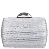 PACEY-SILVER ALLOVER CRYSTAL MINAUDIERE
