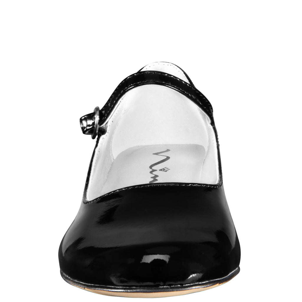 New UMI Black Patent Calie Girl Shoes Size 24/8 us