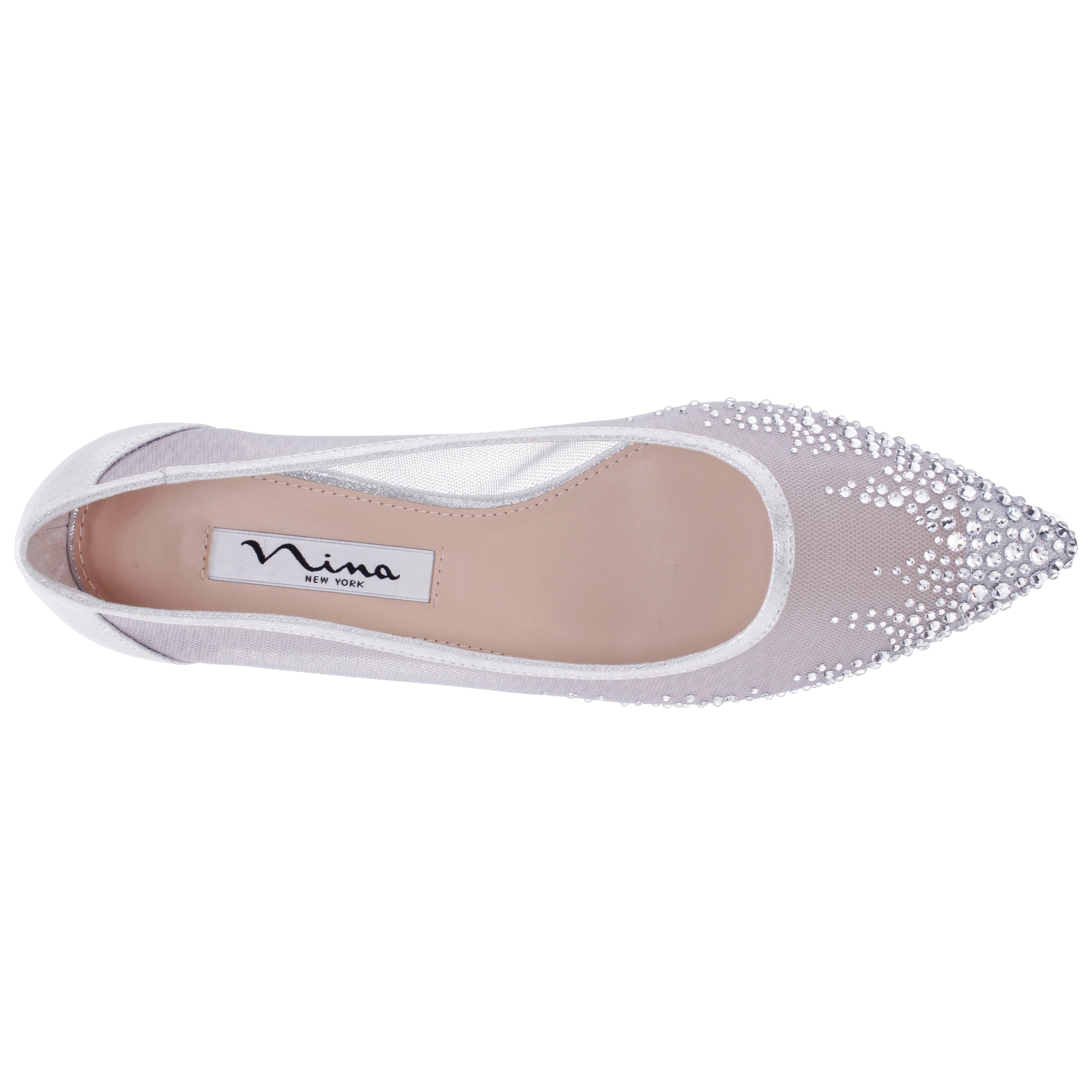 Womens Sofie Grey Low-Heel Pointy-Toe Classic Dress Pump | Nina Shoes