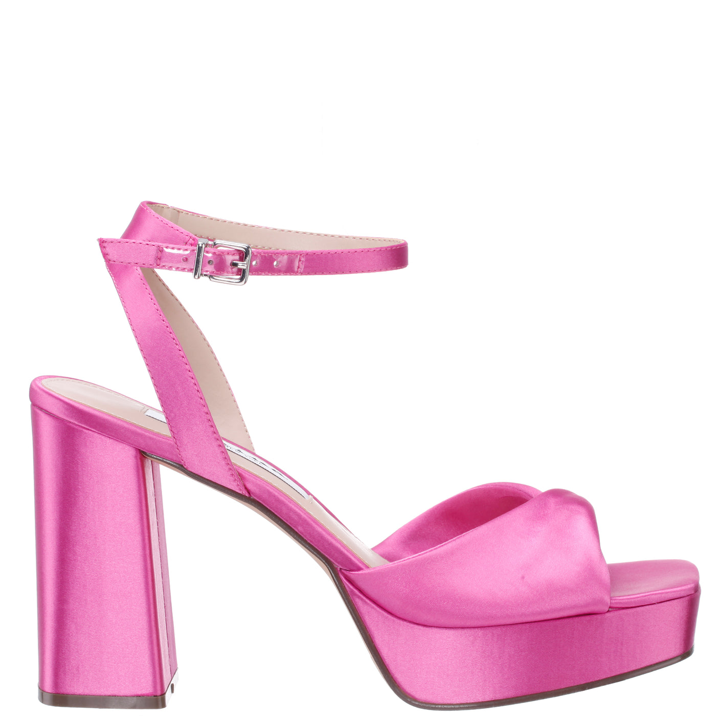 HIGH HEELS SANDALS 80 MM IN PASTEL PINK SATIN MIX SUEDE main image 1