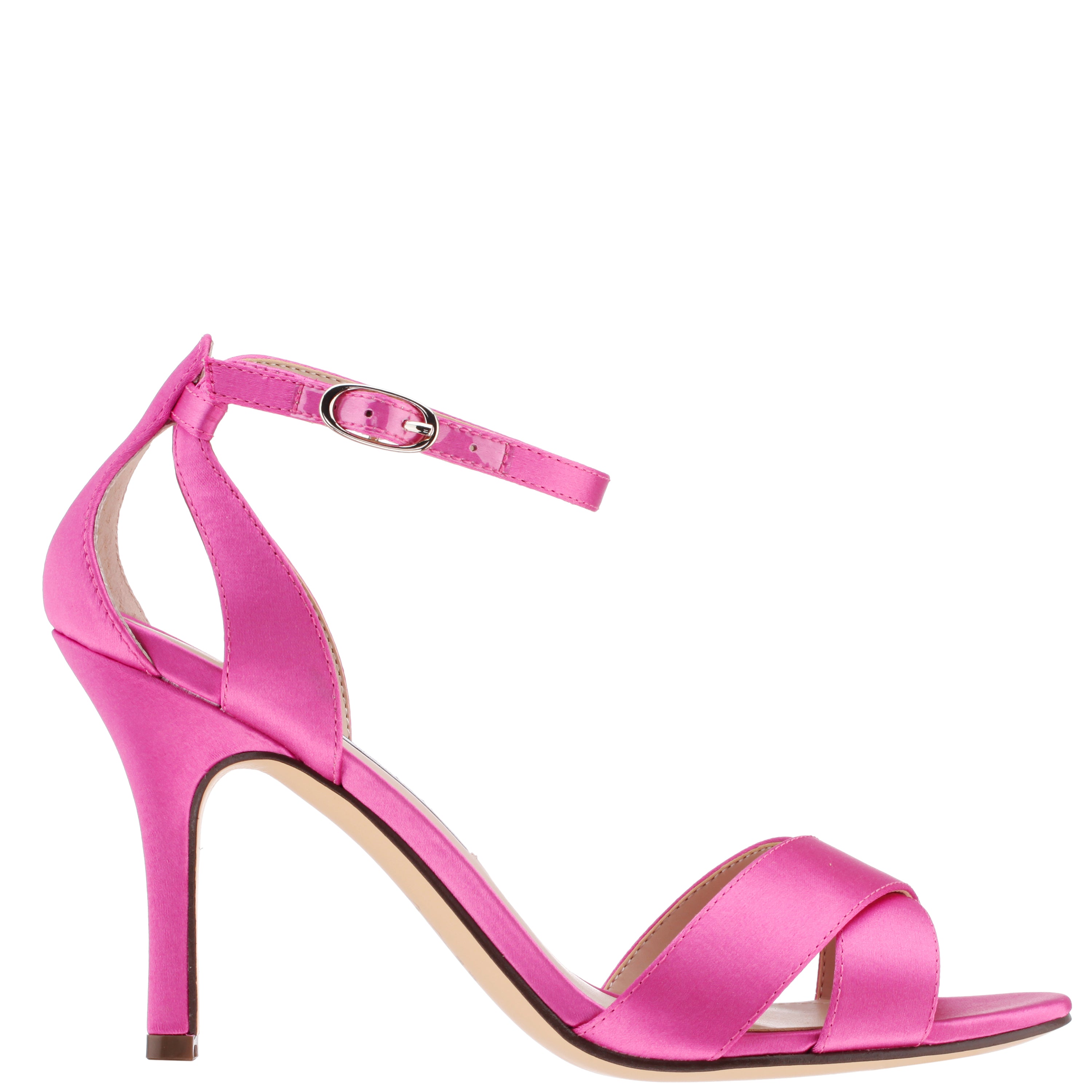 Womens Venus Pink High-Heel Sandals with Ankle-Strap | Nina Shoes