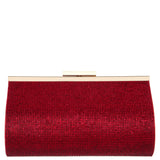 WINSLET-SIAM RED CRYSTAL FRAME CLUTCH